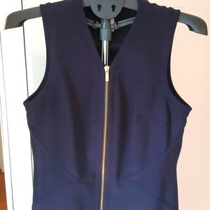 Navy Julia Jordan size 10 dress gold zipper down the front